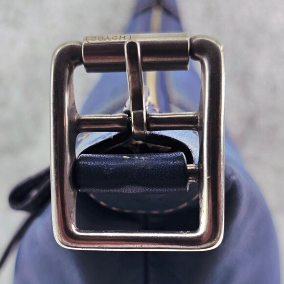 COACH 9564 Blue Leather Legacy Demi Hobo Shoulder Bag Convertible Strap Vintage - Picture 8 of 16